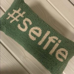 #selfie Decorative Pillow